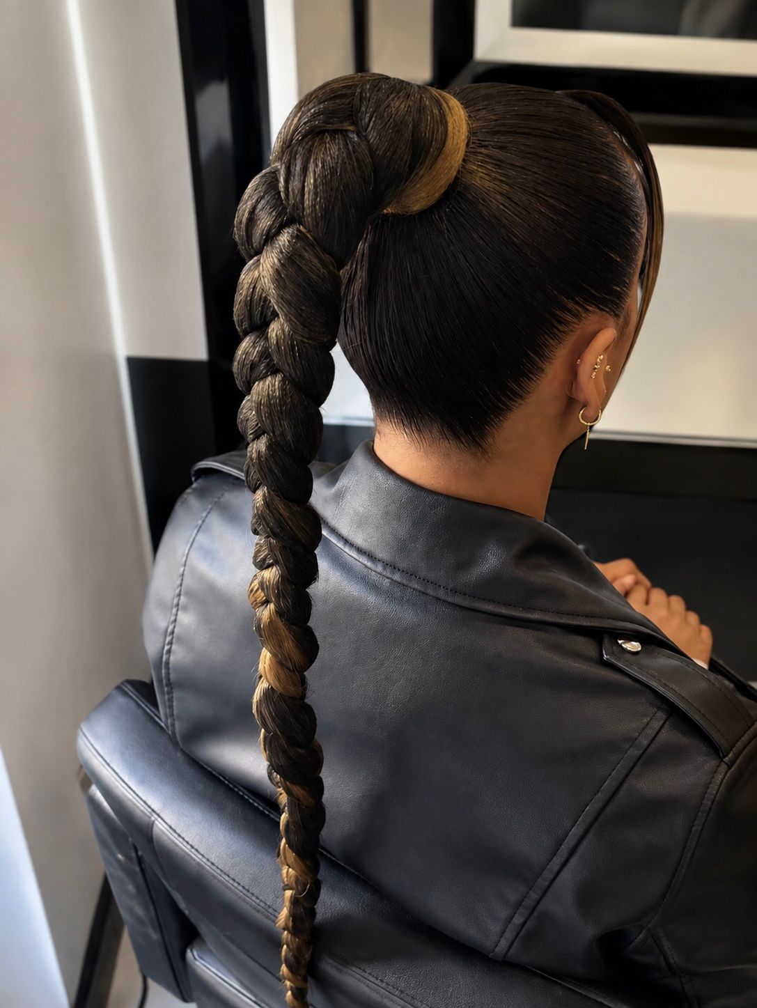 Ponytail Braids chic réalisées chez FF Beauty
